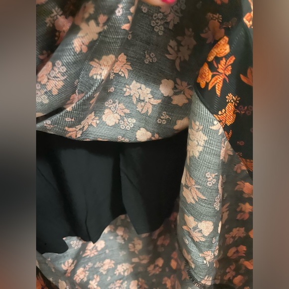 NWT Anthropologie Floral Cowl Back‎ Asymmetrical Midi Dress - 10 - Picture 12 of 15